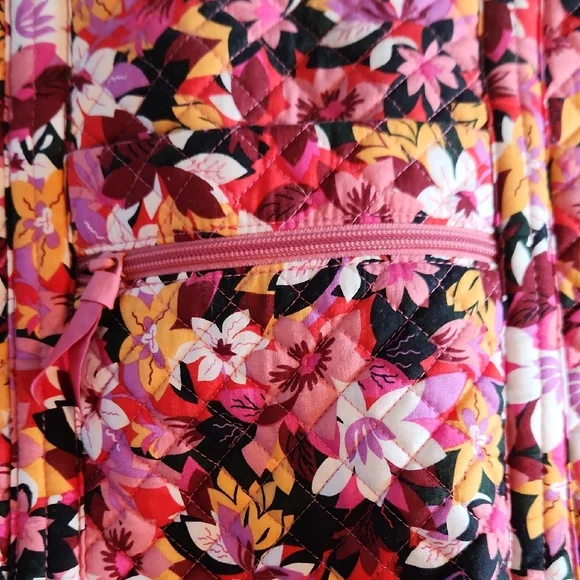 Vera Bradley Pink and Orange Floral Tote Bag - Picture 3 of 8